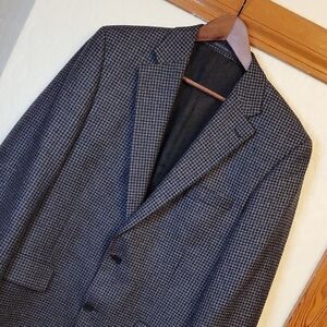 Taylor Men's Black and Gray Blazer‎